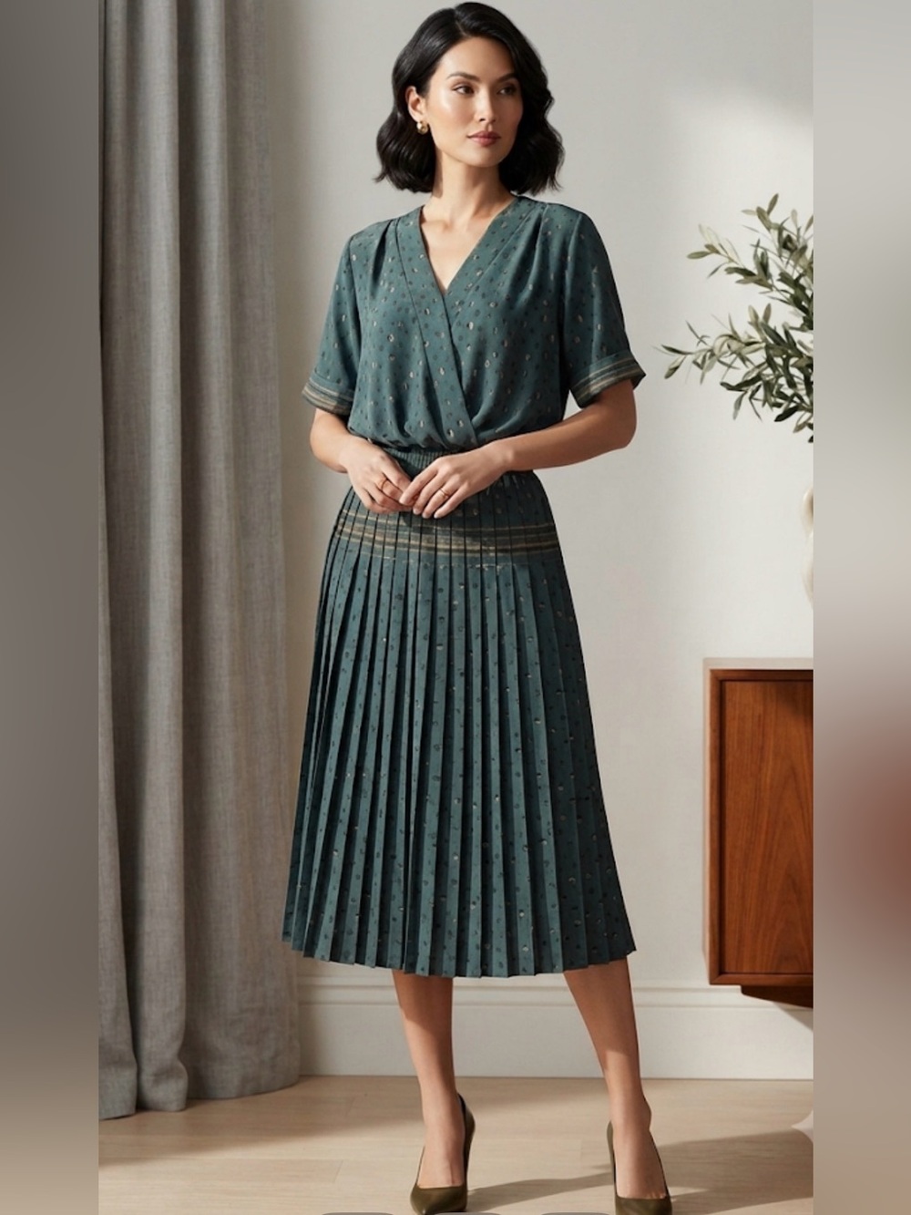 Vintage Perceptions Blouson Bodice Dress